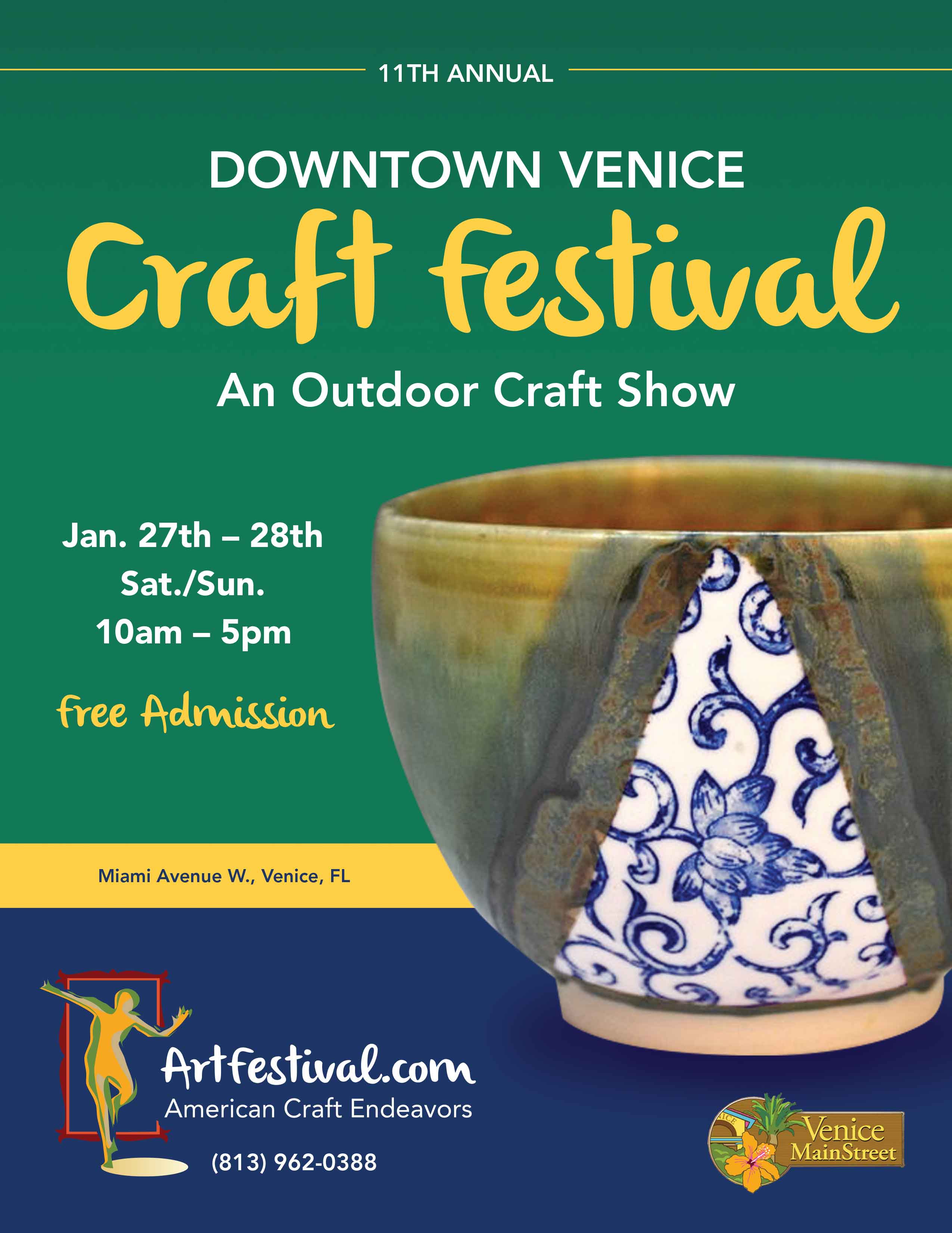 11th Annual Downtown Venice Craft Festival Villa Happy Gator Venice